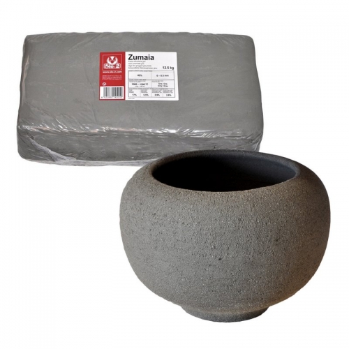 SIO-2® Zumaia Grey Sculpture Clay with Fine Grog, 27.6 lb